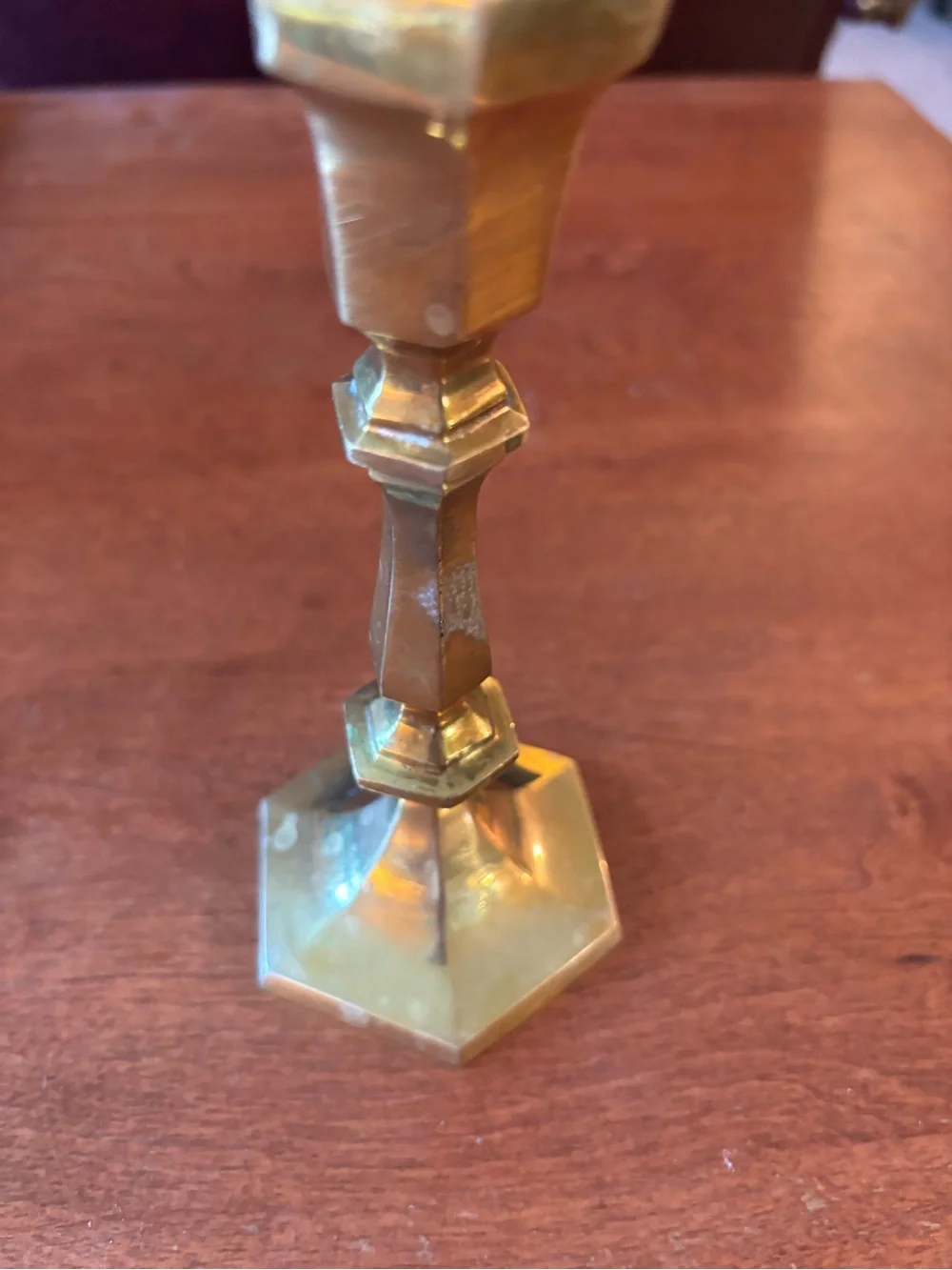 Solid Brass Candlestick 6.5”